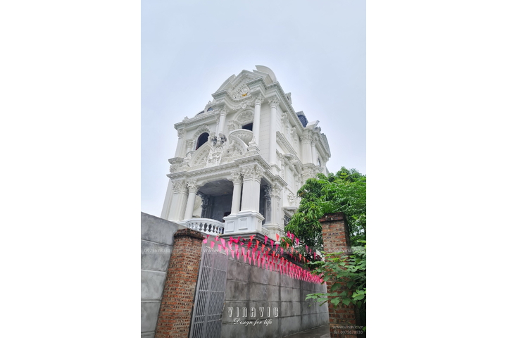 Thi công biệt thự Cổ Điển 4 tầng 264m2 (CĐT: Mr Ngọc- Thường Tín) TCBT2208