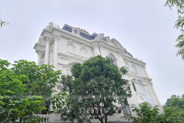 Thi công biệt thự Cổ Điển 4 tầng 264m2 (CĐT: Mr Ngọc- Thường Tín) TCBT2208