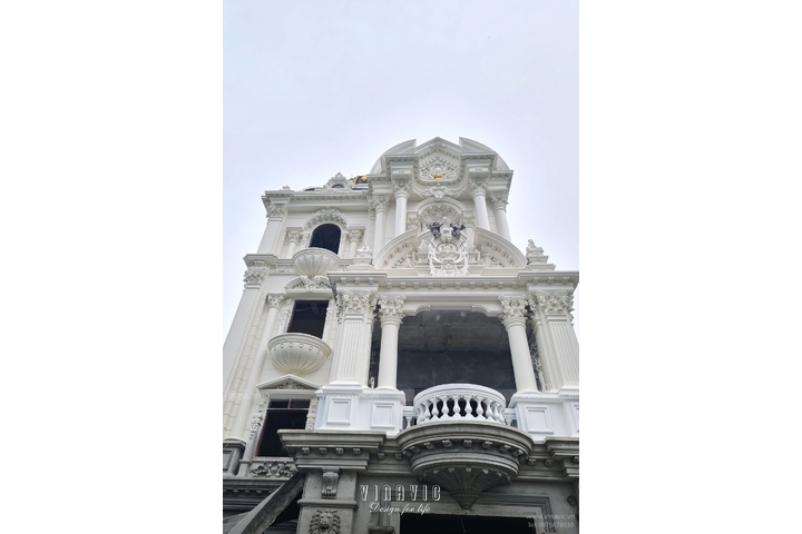 Thi công biệt thự Cổ Điển 4 tầng 264m2 (CĐT: Mr Ngọc- Thường Tín) TCBT2208