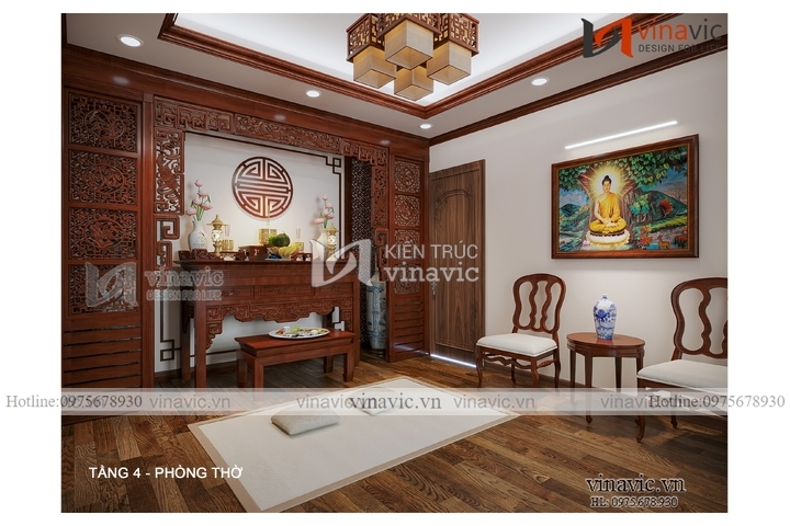 Thiết kế nội thất biệt thự hiện đại 2 mặt tiền (CĐT: Mrs Liên - Nghệ An) NT2316