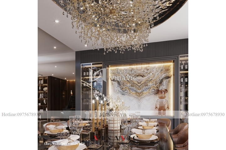 Mẫu thiết kế nội thất biệt thự hiện đại 500m2 (CĐT: Mr Vinh - Phú Thọ) NT2315