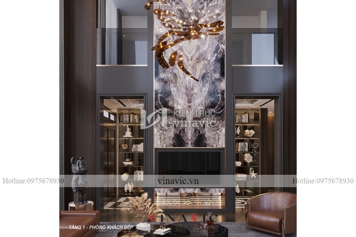 Mẫu thiết kế nội thất biệt thự hiện đại 500m2 (CĐT: Mr Vinh - Phú Thọ) NT2315