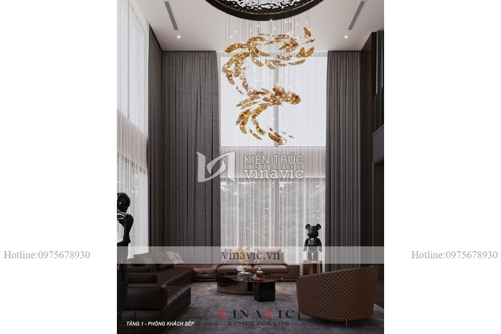 Mẫu thiết kế nội thất biệt thự hiện đại 500m2 (CĐT: Mr Vinh - Phú Thọ) NT2315