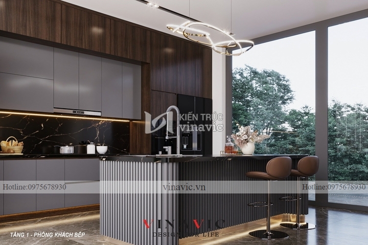 Mẫu thiết kế nội thất biệt thự hiện đại 500m2 (CĐT: Mr Vinh - Phú Thọ) NT2315