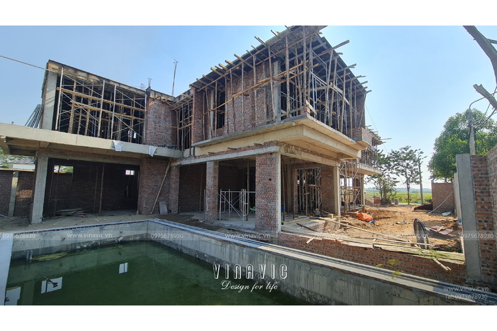Thi công biệt thự hiện đại 3 tầng 270m2 (CĐT: Mr Dương - Bắc Giang) TCBT2209