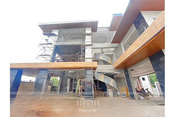 Thi công biệt thự hiện đại 3 tầng 500m2 (CĐT: Mr Vinh - Phú Thọ) TCBT2210