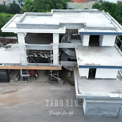 Thi công biệt thự hiện đại 3 tầng 500m2 (CĐT: Mr Vinh - Phú Thọ) TCBT2210