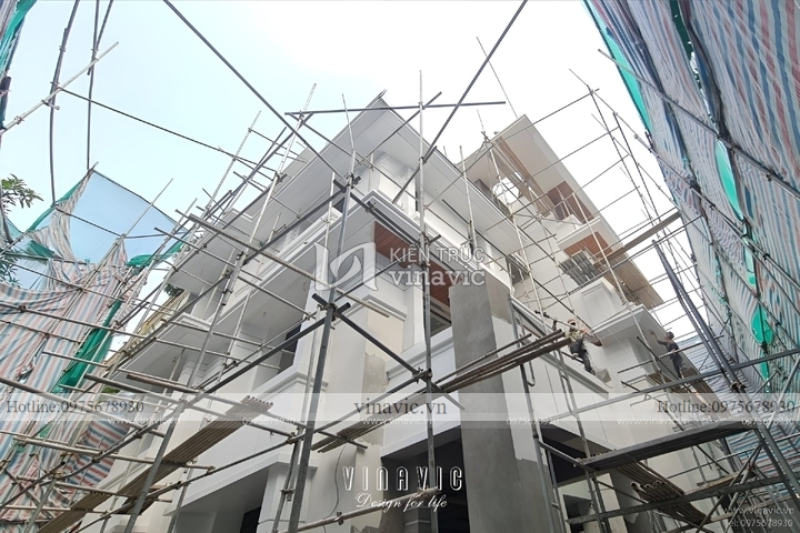 Thi công biệt thự hiện đại 4 tầng 120m2 (CĐT: Mr Quyền - Linh Đàm) TCBT2211