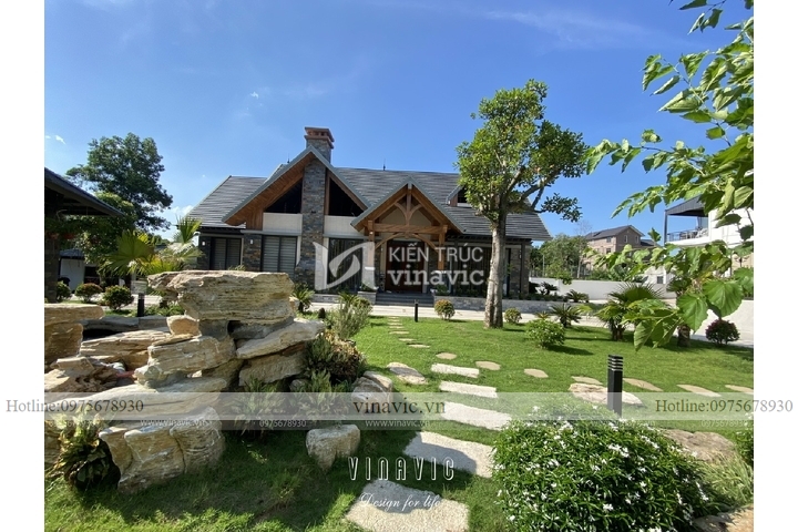 Thi công biệt thự 1 tầng hiện đại 240m2 (CĐT: Mr Thuận - Vĩnh Phúc) TCBT2212