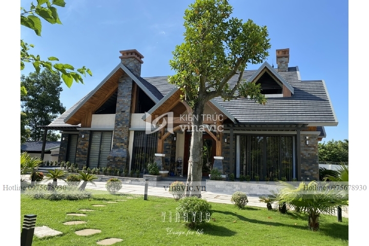 Thi công biệt thự 1 tầng hiện đại 240m2 (CĐT: Mr Thuận - Vĩnh Phúc) TCBT2212