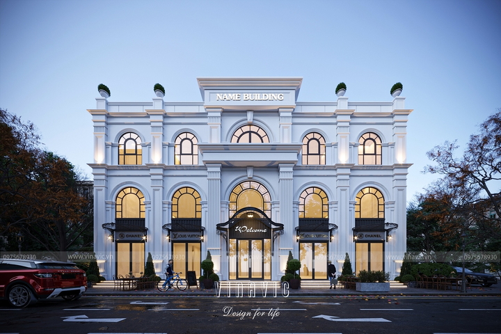 Mẫu thiết kế nhà ở kết hợp kinh doanh cho thuê 575m2 (25x23m) BT2247