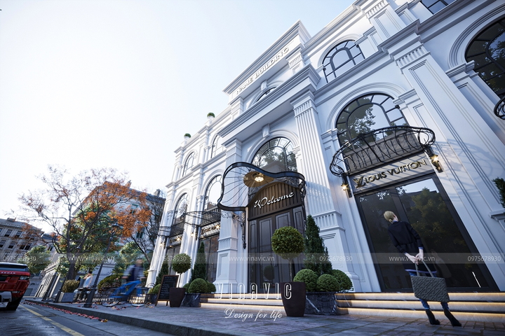 Mẫu thiết kế nhà ở kết hợp kinh doanh cho thuê 575m2 (25x23m) BT2247