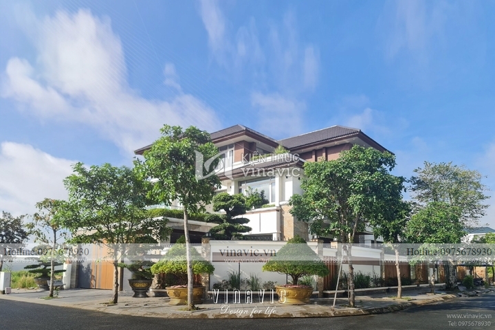 Thi công biệt thự góc 3 tầng 2 mặt tiền (CĐT: Mr Hiệu - An Giang) TCBT2214