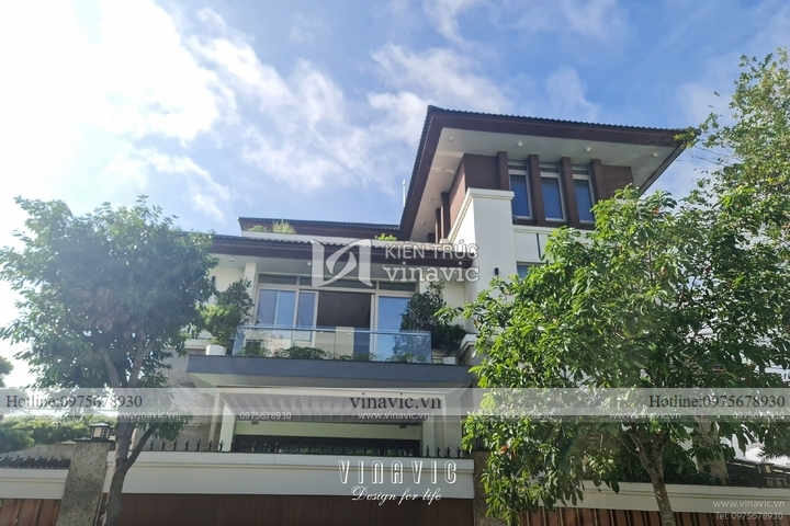 Thi công biệt thự góc 3 tầng 2 mặt tiền (CĐT: Mr Hiệu - An Giang) TCBT2214