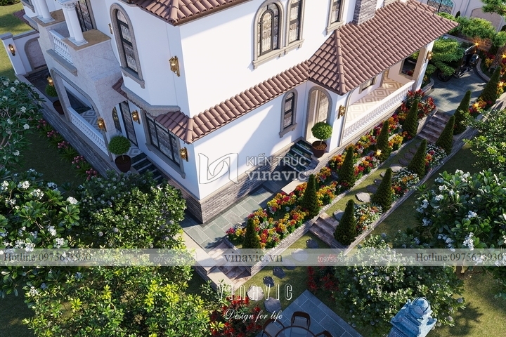 Mẫu thiết kế nhà phong cách địa trung hải đẹp và độc đáo nhất BT2237