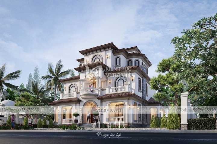 Mẫu thiết kế nhà phong cách địa trung hải đẹp và độc đáo nhất BT2237