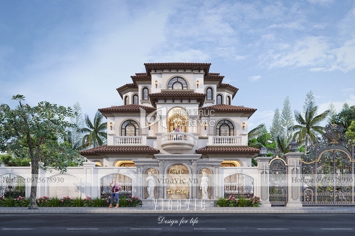 Mẫu thiết kế nhà phong cách địa trung hải đẹp và độc đáo nhất BT2237