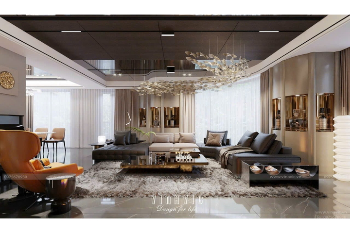 Thiết kế nội thất phong cách hiện đại (CĐT: Mr Thư - Hòa Bình) NT2321