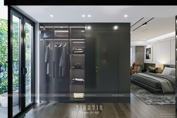 Thiết kế nội thất phong cách hiện đại (CĐT: Mr Thư - Hòa Bình) NT2321