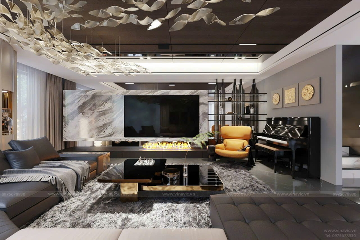 Thiết kế nội thất phong cách hiện đại (CĐT: Mr Thư - Hòa Bình) NT2321