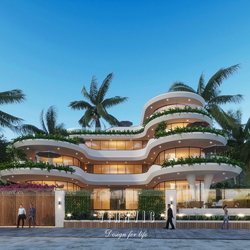 Thiết kế biệt thự 4 tầng hiện đại view biển Nha Trang BT2135
