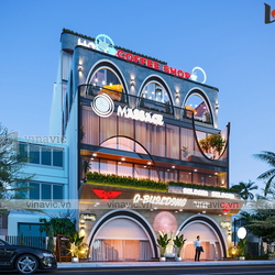 Thiết kế tổ hợp khách sạn nhà hàng cafe 7 tầng (12x28m) BT2330