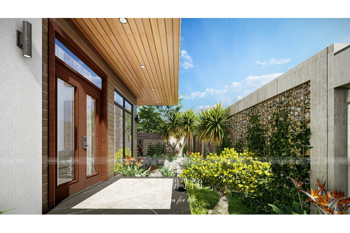 Mẫu thiết kế biệt thự mặt tiền 14m sâu 10m 3 tầng hiện đại BT2332