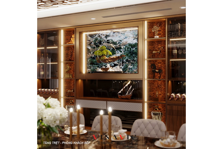 Thiết kế nội thất biệt thự hiện đại siêu sang (CĐT: Mr Minh - An Giang) NT2322