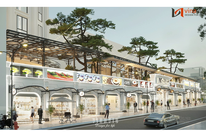 Dự án thiết kế Shophouse Mailan kinh doanh thương mại DATM2334