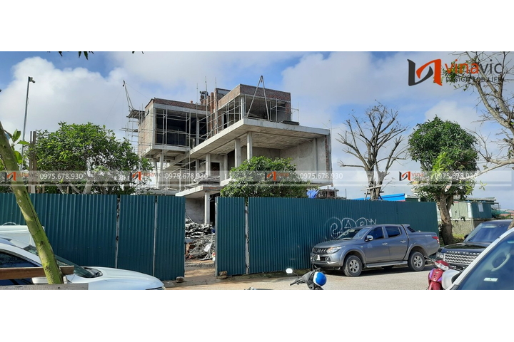 Thi công biệt thự hiện đại 3 tầng 220m2 (CĐT: Mr Nhật- Quảng Bình) TCBT2218