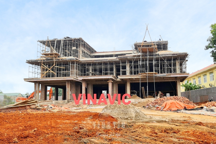 Thi công biệt thự 3 tầng hồ bơi hiện đại (CĐT: Mr Thanh - Vĩnh Phúc) TCBT2219