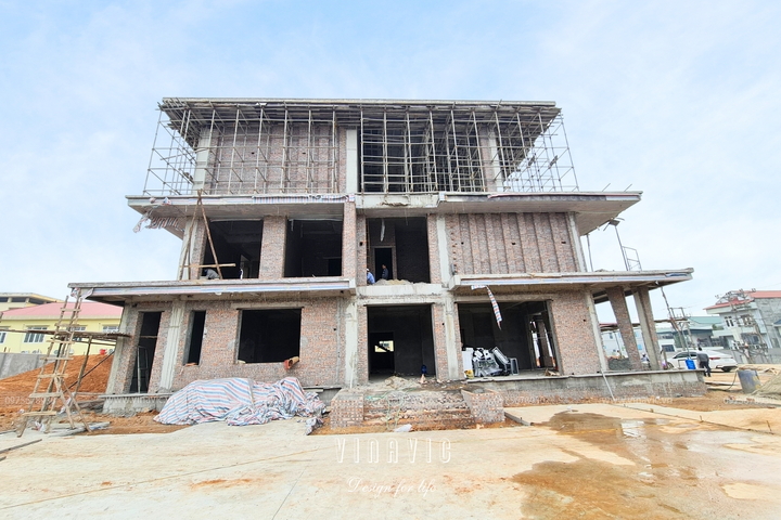 Thi công biệt thự 3 tầng hồ bơi hiện đại (CĐT: Mr Thanh - Vĩnh Phúc) TCBT2219