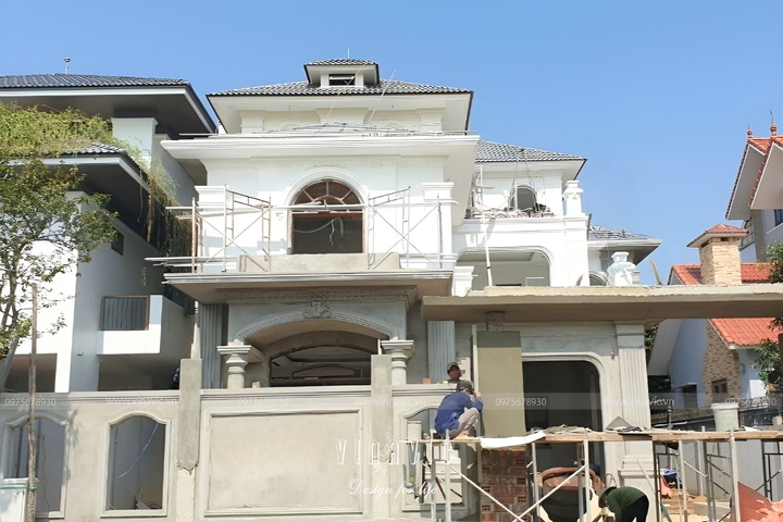 Thi công biệt thự 3 tầng tân cổ điển (CĐT: Mr Dũng - Quảng Bình) TCBT2221