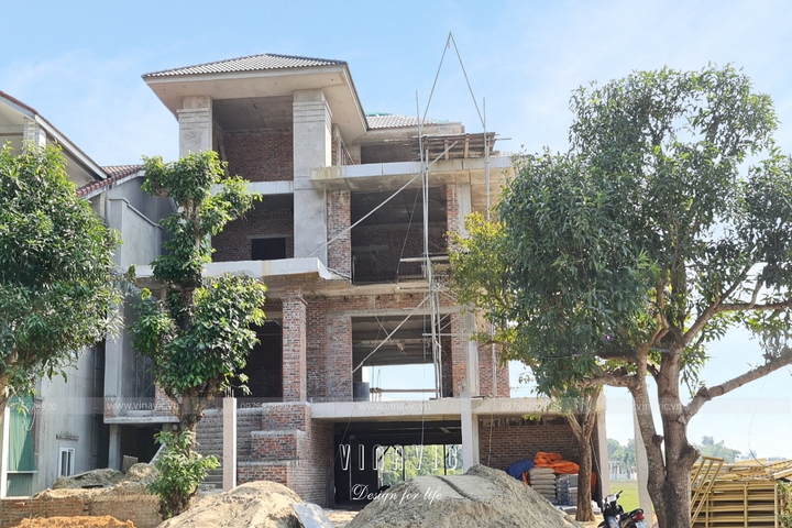 Thi công biệt thự 4 tầng hiện đại 180m2 (CĐT: Mr Nam - Nghệ An) TCBT2222