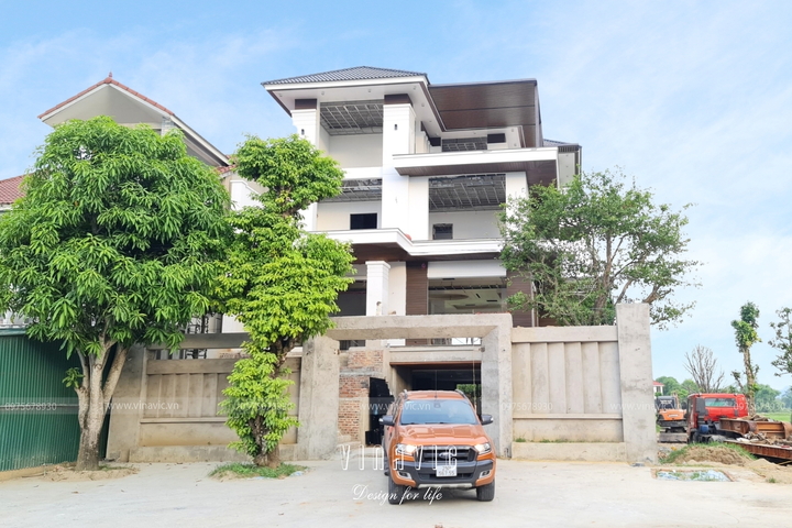 Thi công biệt thự 4 tầng hiện đại 180m2 (CĐT: Mr Nam - Nghệ An) TCBT2222