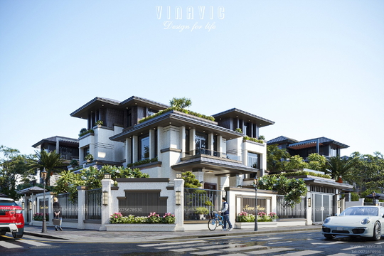Thiết kế Biệt thự hiện đại 3 tầng BT14138 - Kiến trúc mẫu nhà đẹp