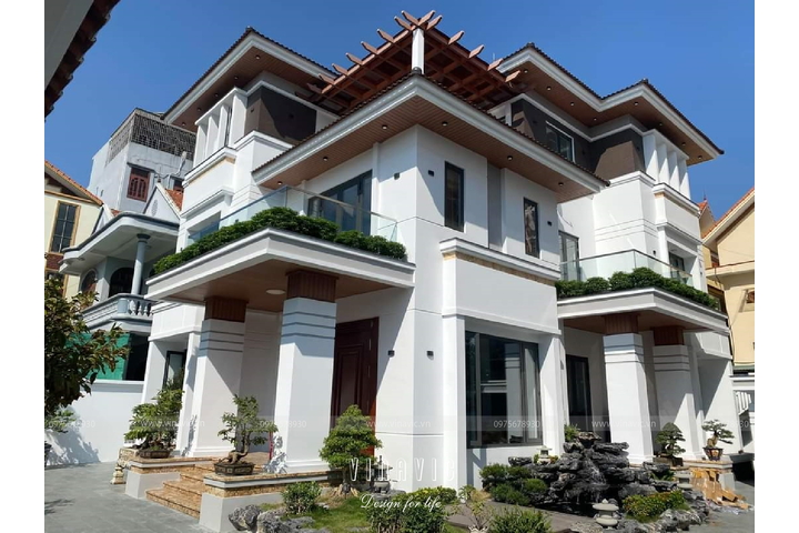 Thi công biệt thự hiện đại 200m2 3 tầng (CĐT: Mr Huy - Quảng Ninh) TCBT2223