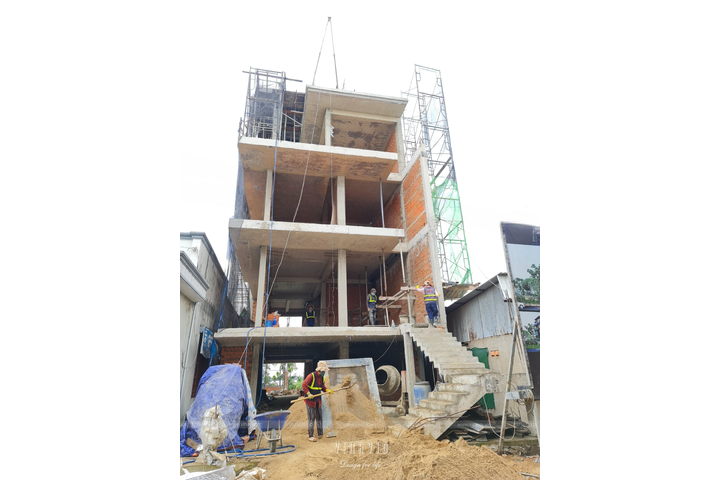 Thi công biệt thự phố 3 tầng hiện đại 98m2 (CĐT: Mr Sơn - Tp HCM) TCBT2225