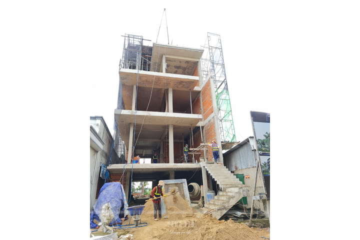 Thi công biệt thự phố 3 tầng hiện đại 98m2 (CĐT: Mr Sơn - Tp HCM) TCBT2225