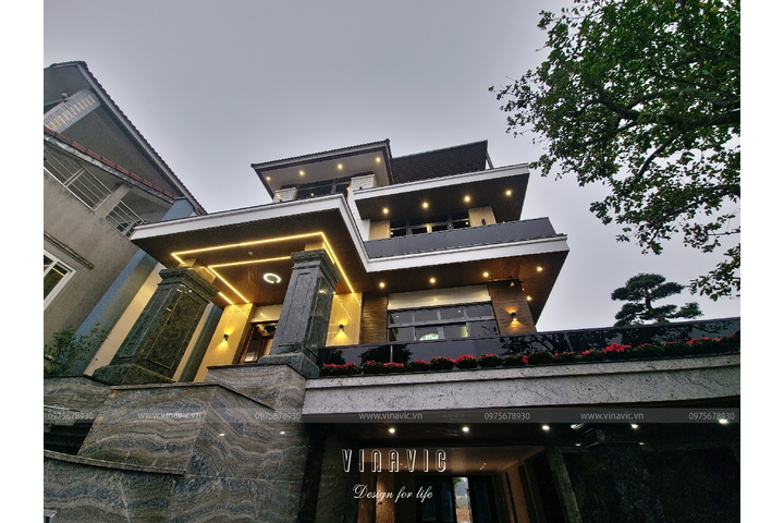 Thi công biệt thự 4 tầng hiện đại 180m2 (CĐT: Mr Nam - Nghệ An) TCBT2222