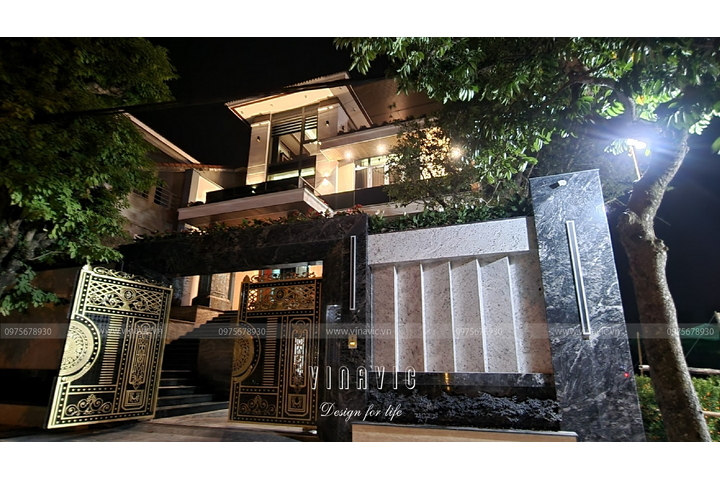 Thi công biệt thự 4 tầng hiện đại 180m2 (CĐT: Mr Nam - Nghệ An) TCBT2222