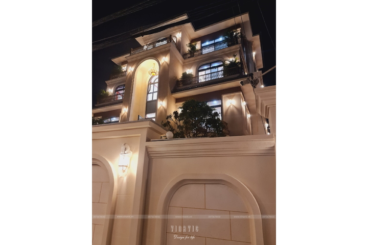 Thi công biệt thự 4 tầng tân cổ điển 223m2 (CĐT: Mrs Liên - Nghệ An) TCBT2224