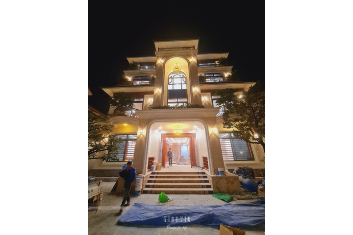 Thi công biệt thự 4 tầng tân cổ điển 223m2 (CĐT: Mrs Liên - Nghệ An) TCBT2224