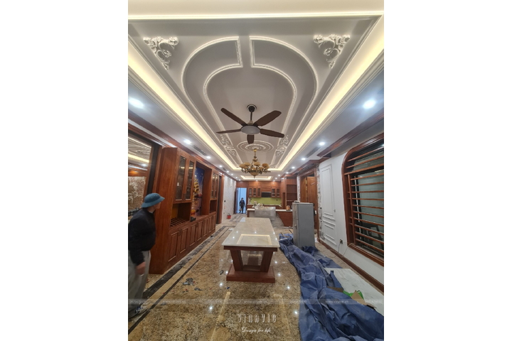 Thi công biệt thự 4 tầng tân cổ điển 223m2 (CĐT: Mrs Liên - Nghệ An) TCBT2224