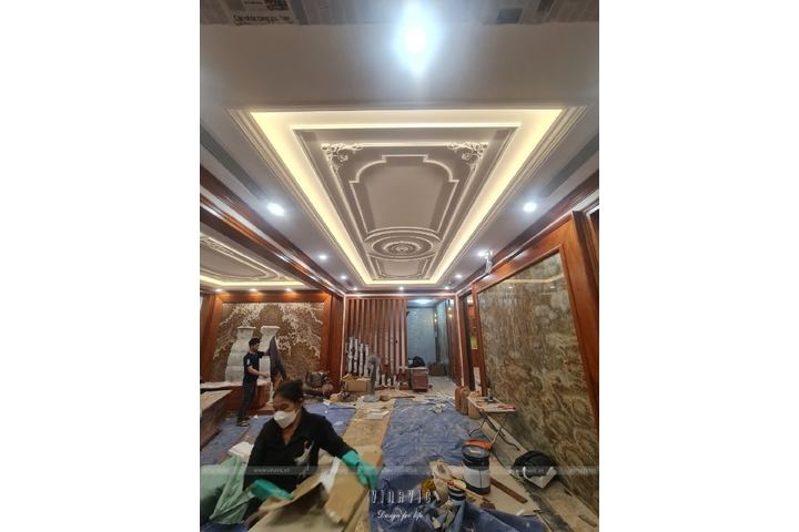 Thi công biệt thự 4 tầng tân cổ điển 223m2 (CĐT: Mrs Liên - Nghệ An) TCBT2224