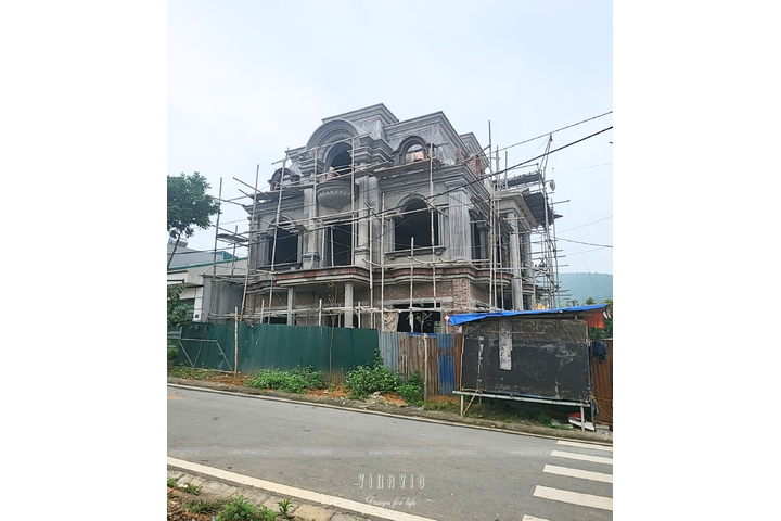 Thi công biệt thự 3 tầng mái mansard (CĐT: Mr Tuyên - Lào Cai) TCBT2230