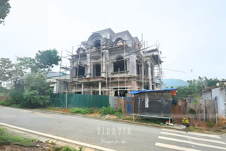 Thi công biệt thự 3 tầng mái mansard (CĐT: Mr Tuyên - Lào Cai) TCBT2230