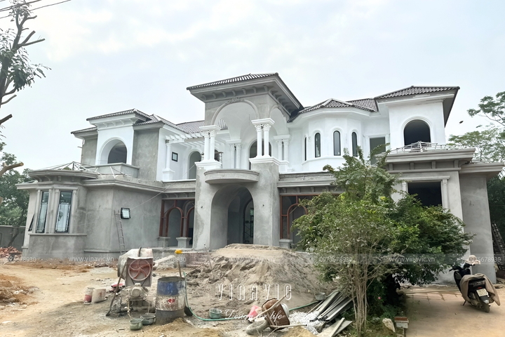 Thi công biệt thự 2 tầng địa trung hải (CĐT: Mr Tuấn - Phú Thọ) TCBT2231