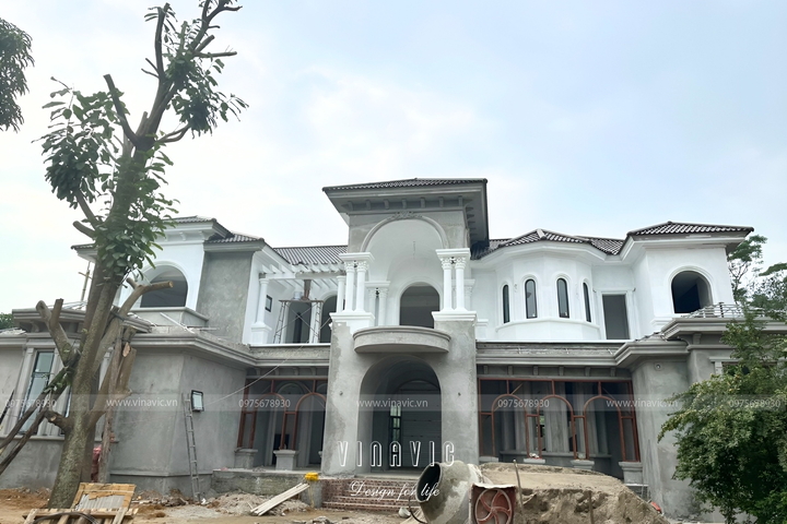 Thi công biệt thự 2 tầng địa trung hải (CĐT: Mr Tuấn - Phú Thọ) TCBT2231