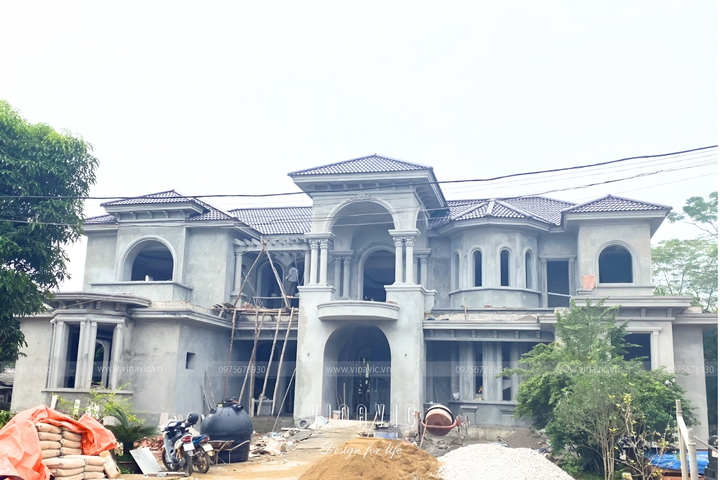 Thi công biệt thự 2 tầng địa trung hải (CĐT: Mr Tuấn - Phú Thọ) TCBT2231